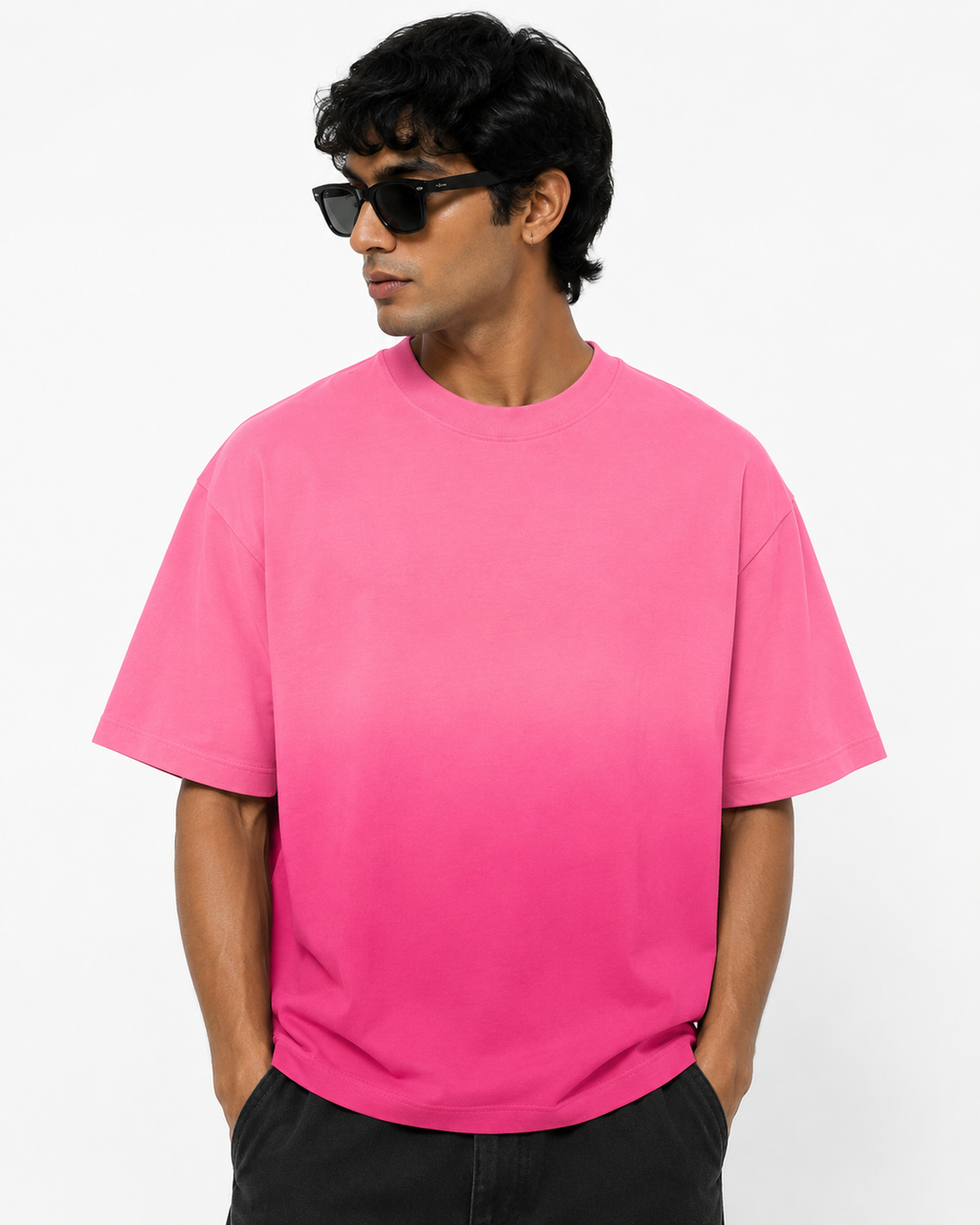 Sunfade Boxy Tee — Pink