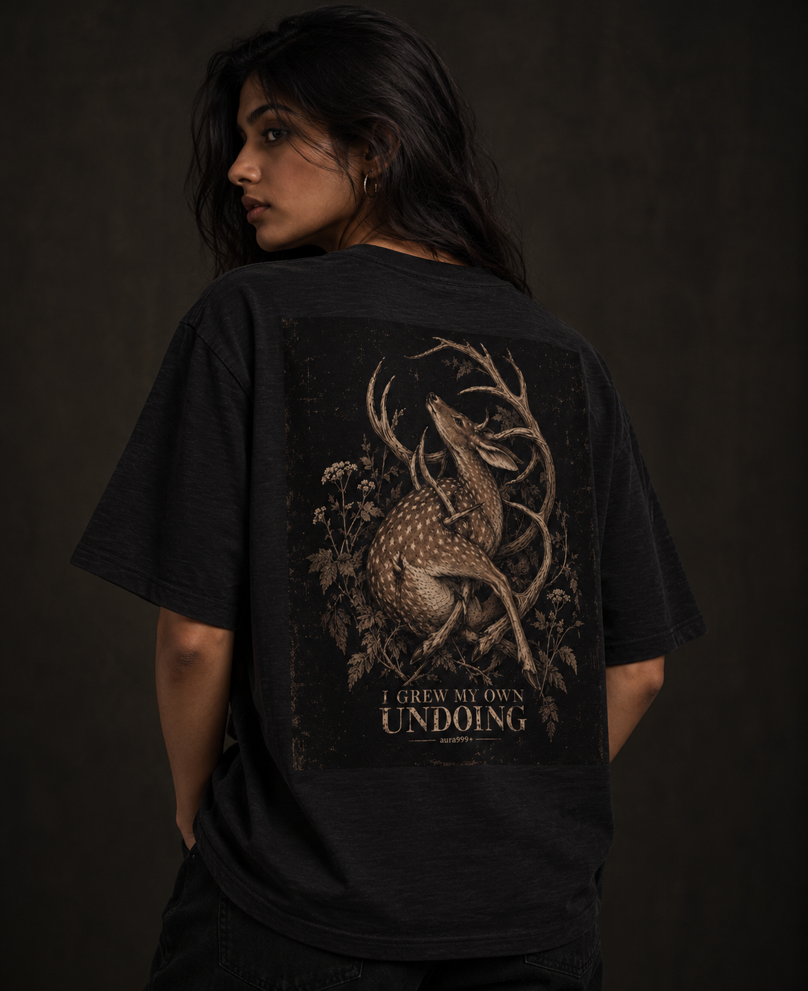 THE UNDOING — Graphite Boxy Slub Tee