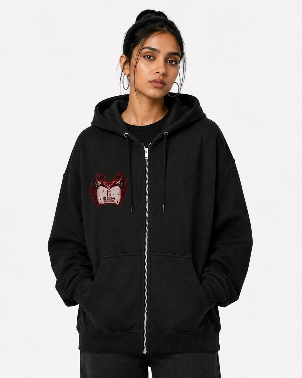 THEY’VE BEEN WAITING — Scarlet Witch Zip Hoodie