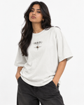 THE ECLIPSE — LUNA- White Oversized T-shirt