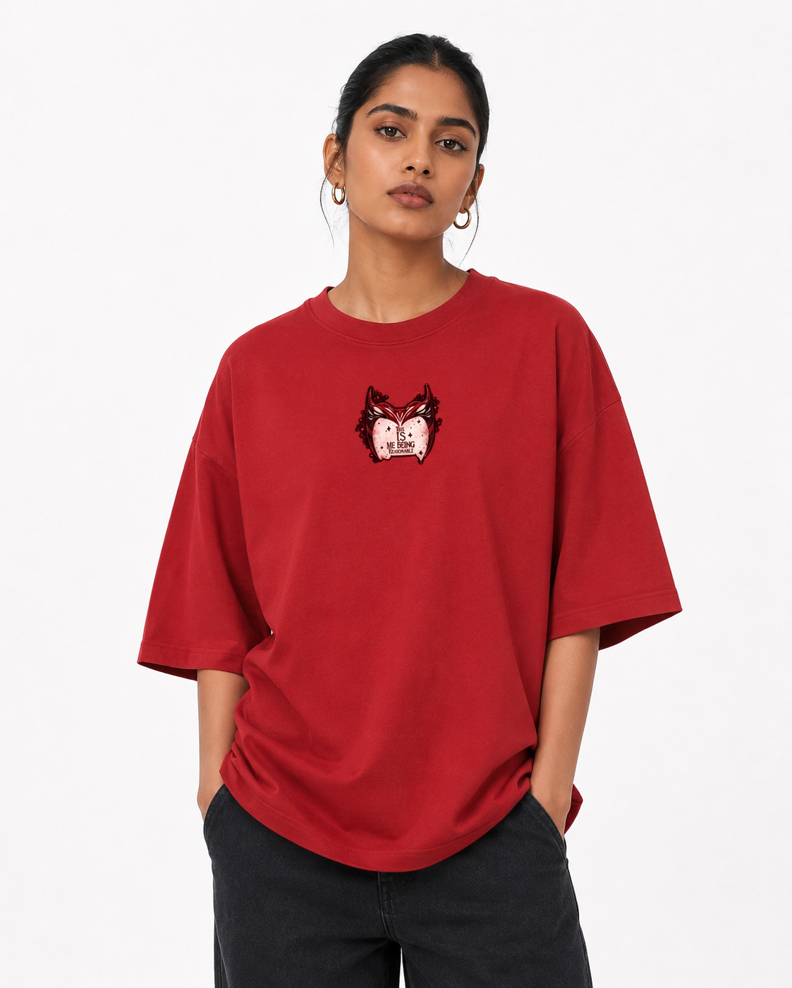 “THEY’VE BEEN WAITING” — Scarlet Witch Oversized Tee