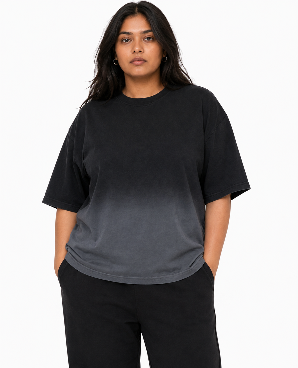 Beyond the Third Eye — Black-Gray Ombre Graphic Tee