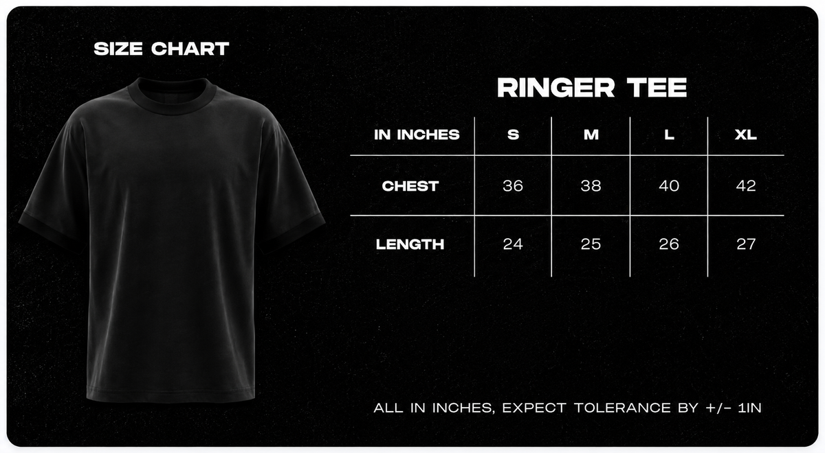 aura999+ Signature Ringer Tee — Mousse & Cream