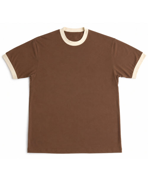 Mousse & Cream Ringer tee Front Design