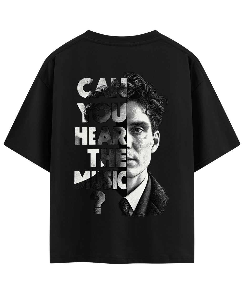 Black Oversized T-shirt Back Design