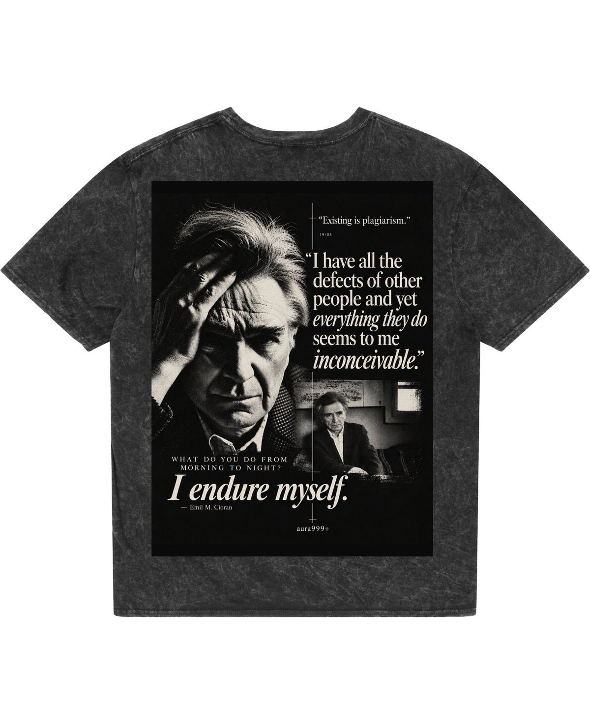 Acidwash Oversized T-shirt Back Design