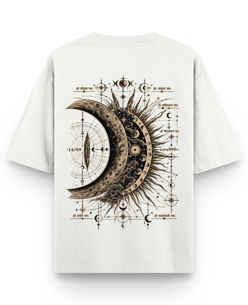 Off White Oversized T-shirt Back Design