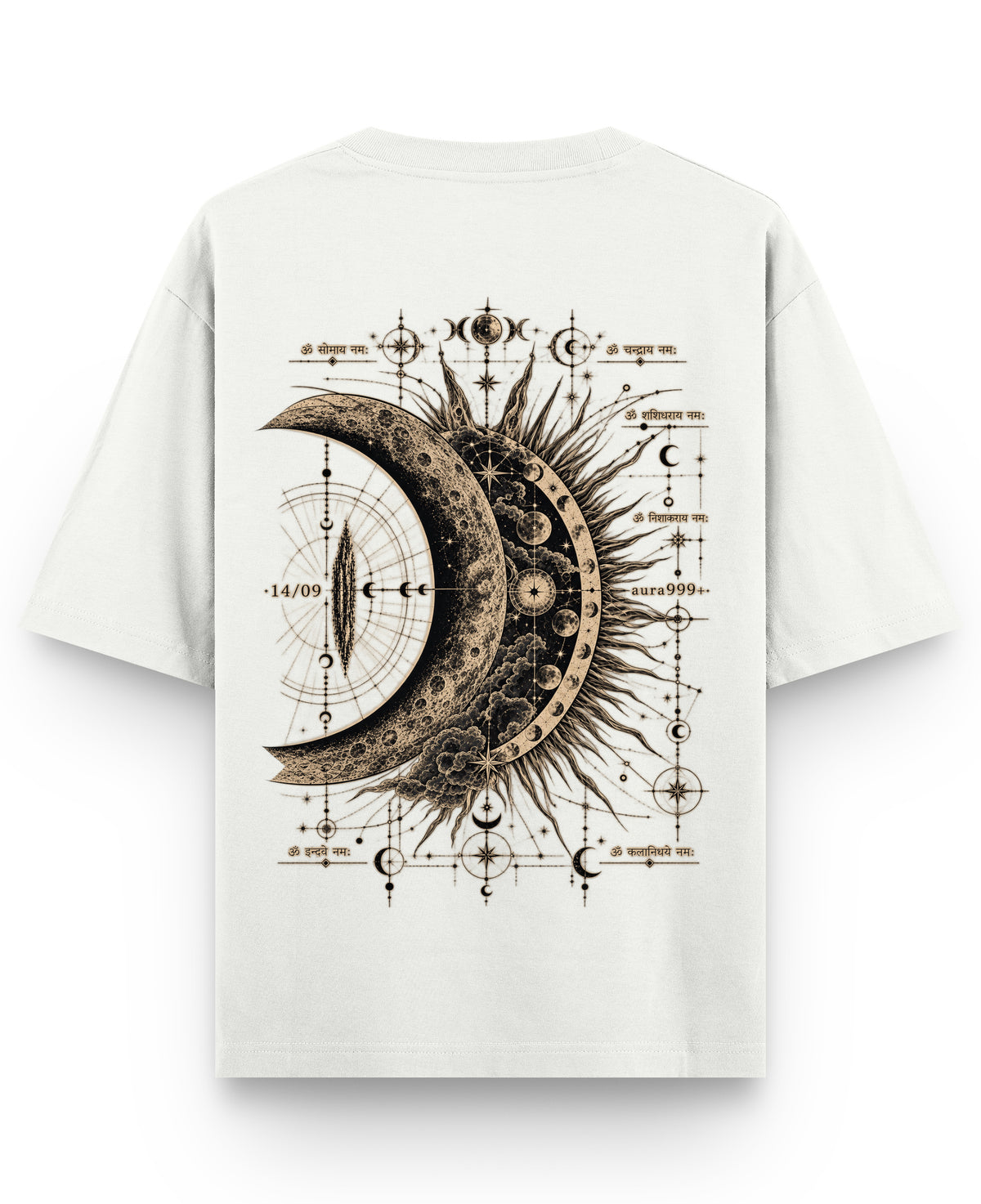 Off White Oversized T-shirt Back Design