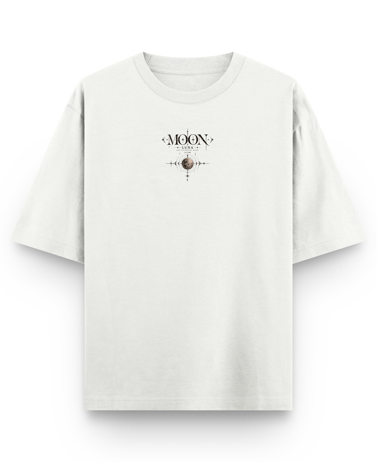 Off White Oversized T-shirt Front Design