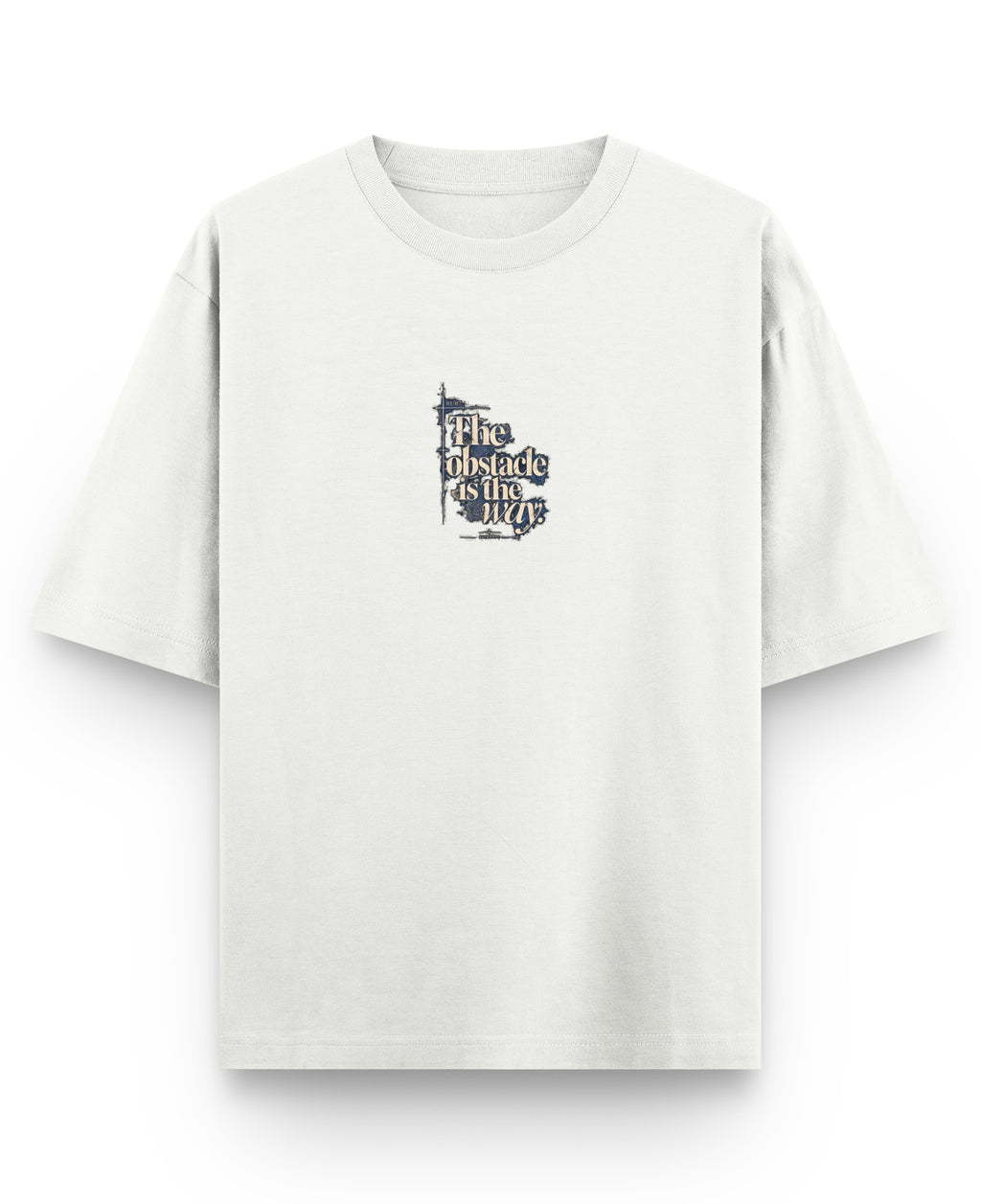Off White Oversized T-shirt Front Design
