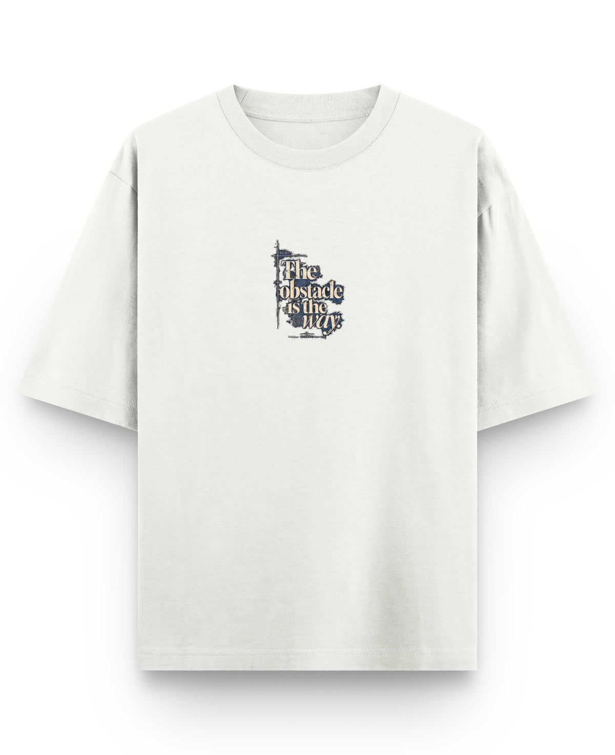 Off White Oversized T-shirt Front Design