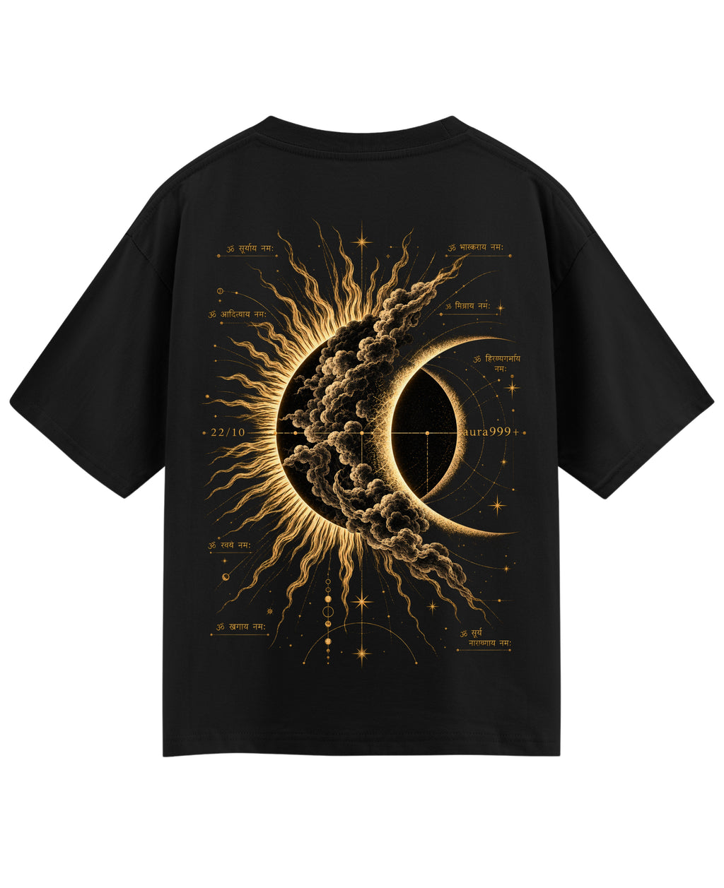 Black Oversized T-shirt Back Design