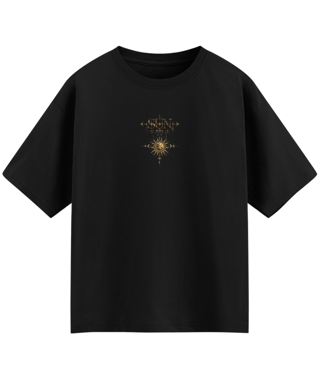 Black Oversized T-shirt Front Design