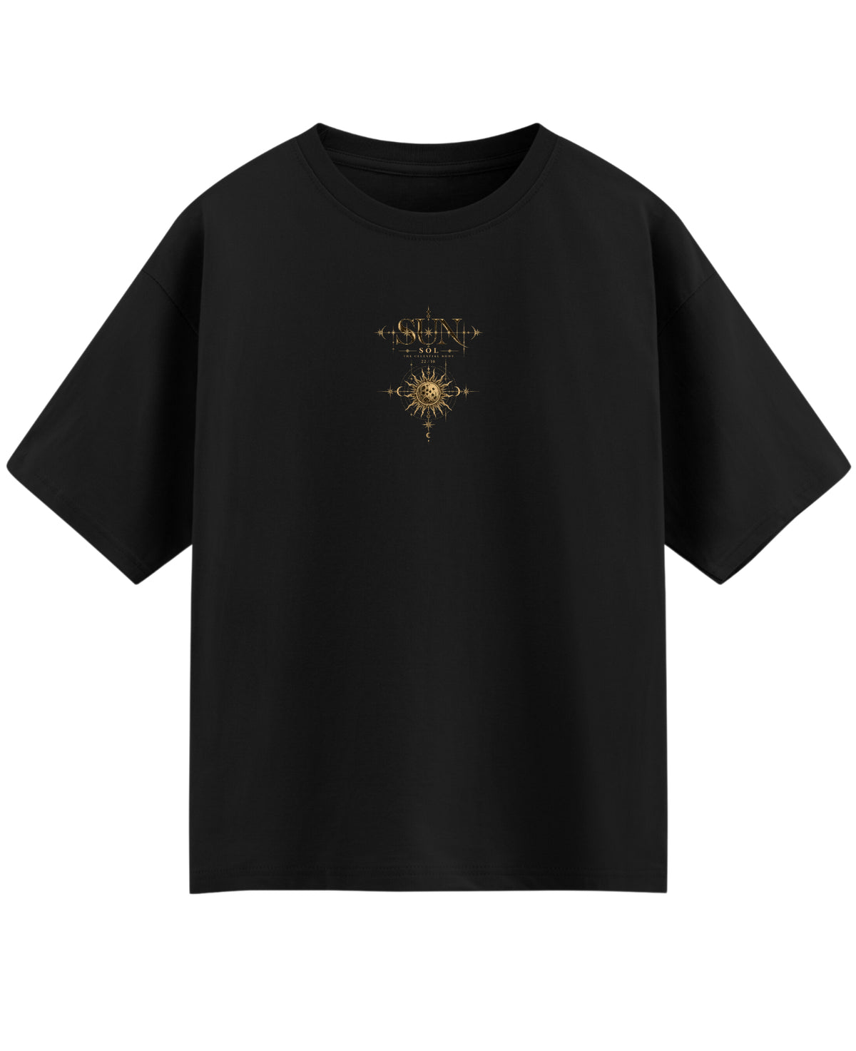 Black Oversized T-shirt Front Design