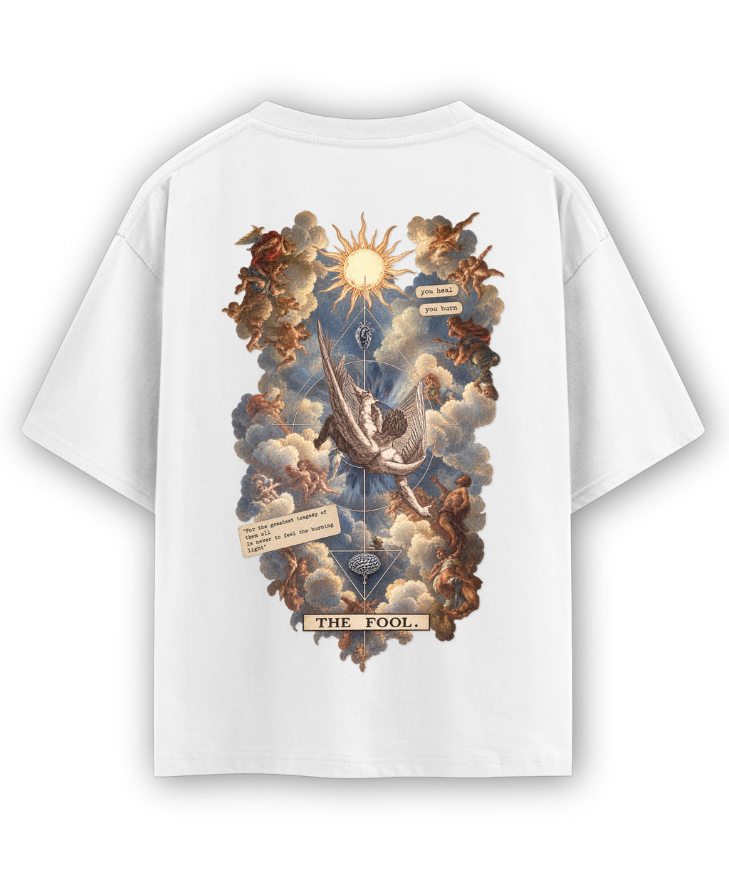 White Oversized T-shirt Back Design