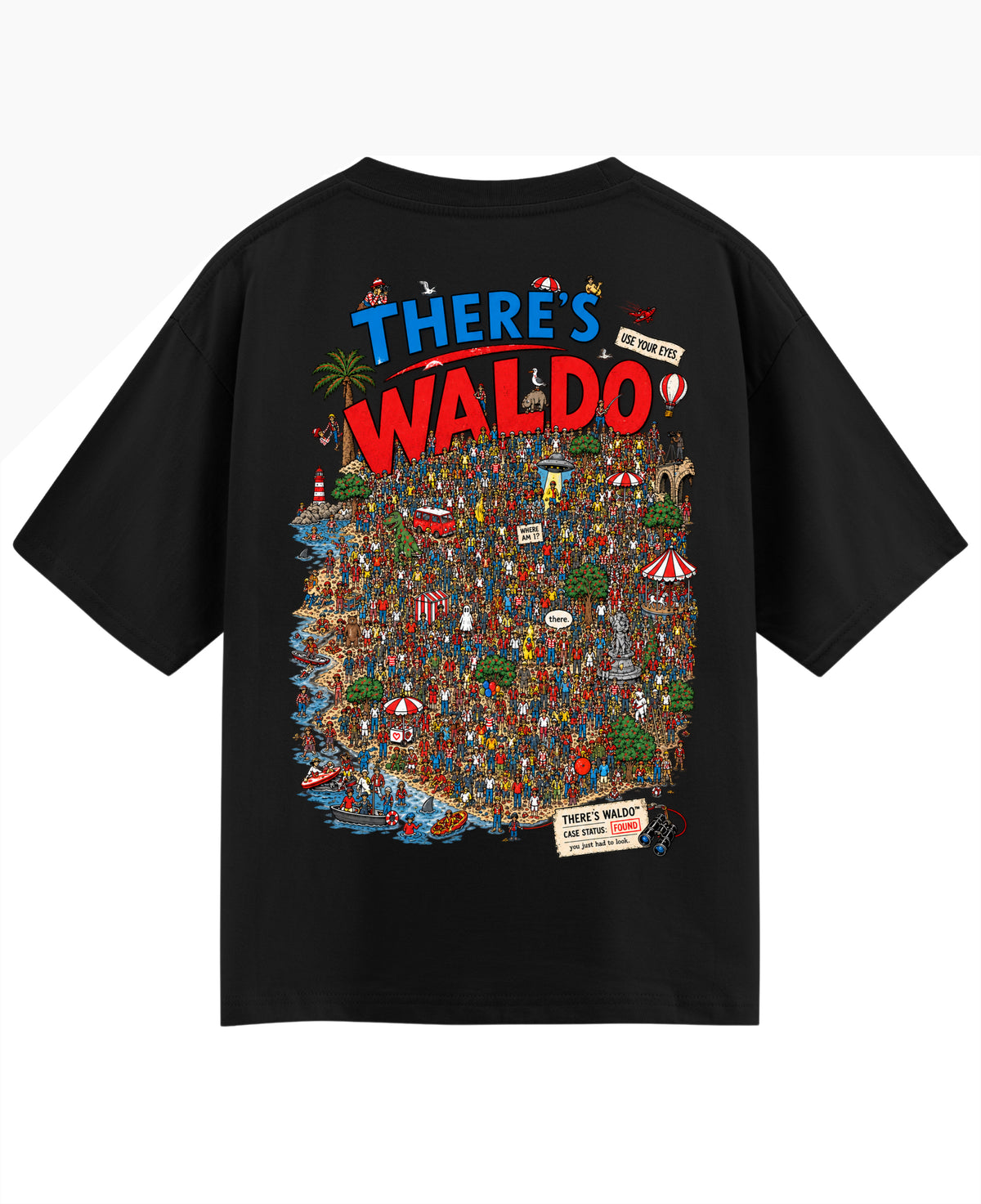 Black Oversized T-shirt Back Design