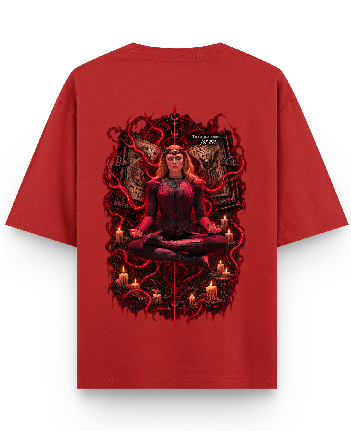 Red Oversized T-shirt Back Design