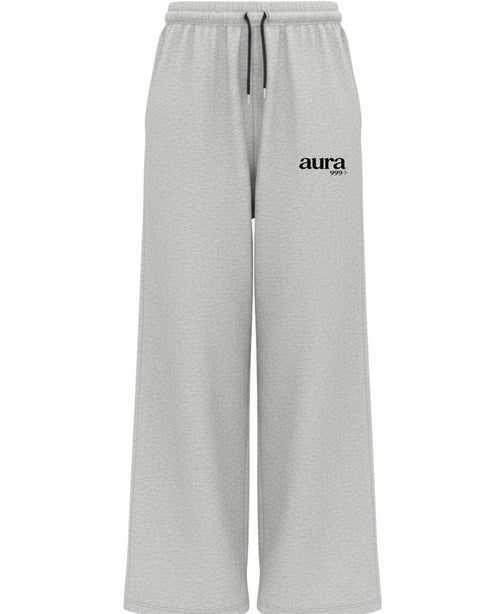 Grey Cotton Joggers Front Design